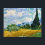 Wheat Field with Cypresses by Vincent Van Gogh Postcard<br><div class="desc">Wheat Field with Cypresses by Vincent Van Gogh</div>
