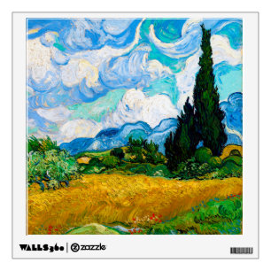 Wheat Field with Cypresses, Van Gogh Wall Decal