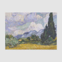 Wheat Field with Cypresses Van Gough Decoupage