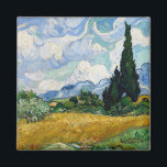 Wheat Field with Cypresses Vincent van Gogh Magnet<br><div class="desc">"Wheat Field with Cypresses" - Vincent van Gogh Magnet, a miniature masterpiece that brings the mesmerizing beauty of van Gogh's iconic painting to your magnetic surfaces. This magnet features a stunning reproduction of van Gogh's vibrant and expressive artwork, "Wheat Field with Cypresses, " allowing you to immerse yourself in the...</div>