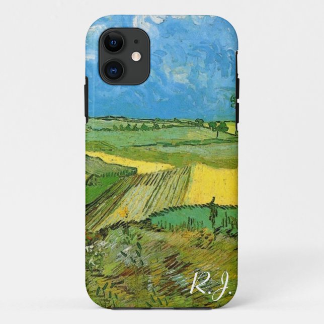 Wheat Fields at Auvers Under Clouded Sky, Vincent Case-Mate iPhone Case (Back)