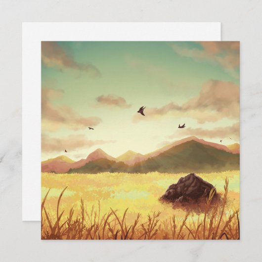 Wheat fields at sunrise (Front/Back)