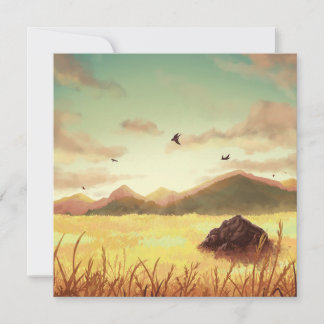 Wheat fields at sunrise