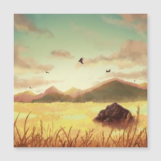 Wheat fields at sunrise (Front)