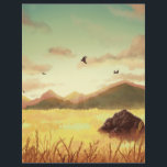 Wheat fields at sunrise letterhead<br><div class="desc">Immerse your mind in nature,  a sunrise landscape on a mountain plateau.</div>