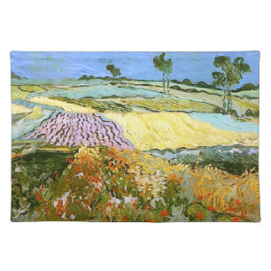 Wheat Fields Near Auvers Van Gogh Fine Art Placemat