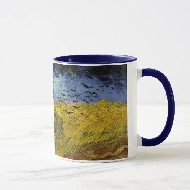 Wheat Fields with Crows by Van Gogh Mug (Right)