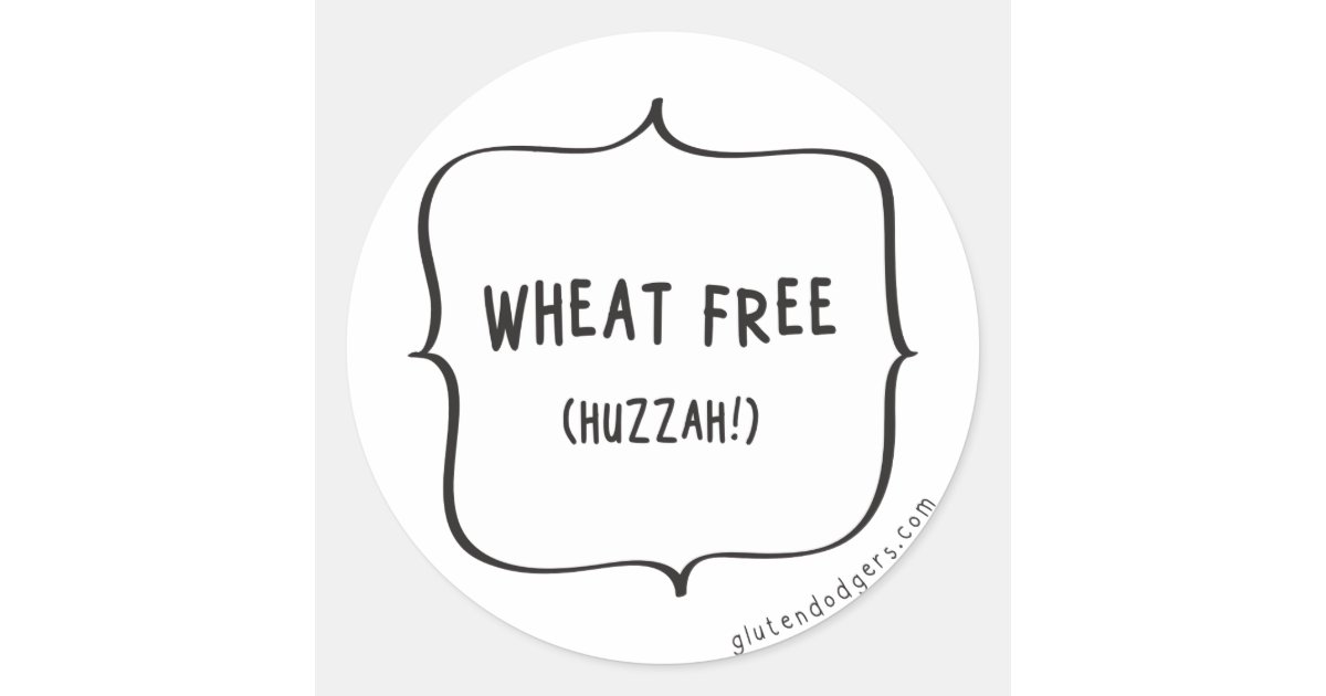 Wheat Free Stickers | Zazzle.com