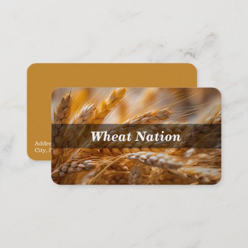 Wheat  Grain  Cereal Farming Business Card