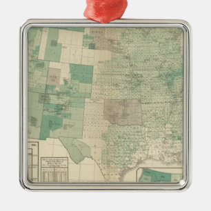 Wheat per acre sown metal ornament