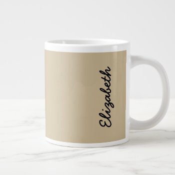 Wheat Solid Color Large Coffee Mug by SimplyColor at Zazzle