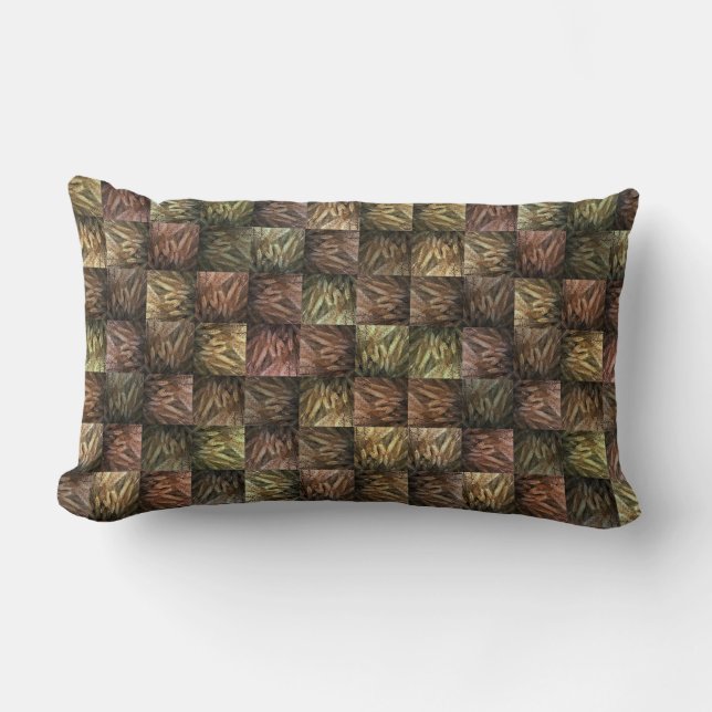 Wheat Spiklets Pattern, Lumbar Pillow (Front)