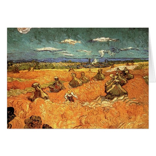 wheat Stacks with Reaper (Front Horizontal)