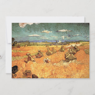 Wheat Stacks with Reaper by Vincent van Gogh