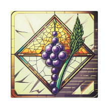 Wheat Stained Glass Metal Art