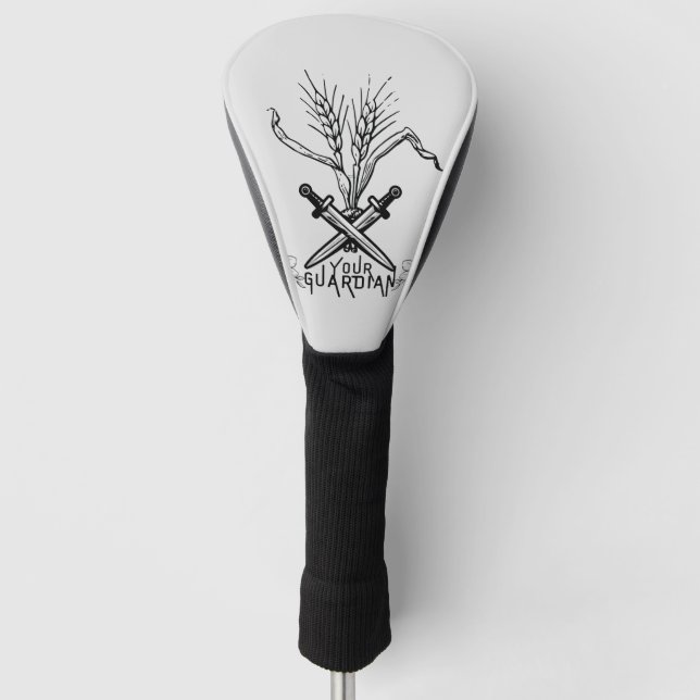 wheat, sword, and guardian logo  golf head cover (Front)