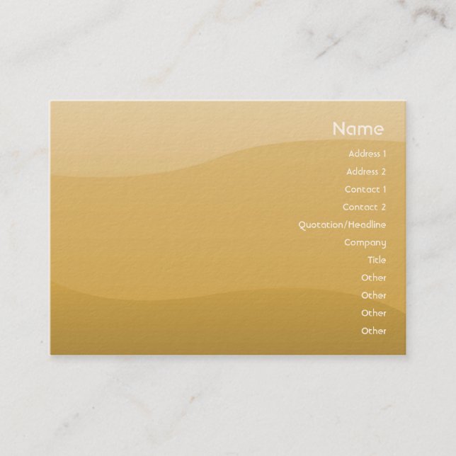 Wheat Waves - Chubby Business Card (Front)