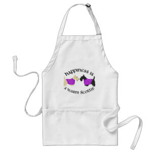 Wheaten & Black Scottie Happiness Adult Apron
