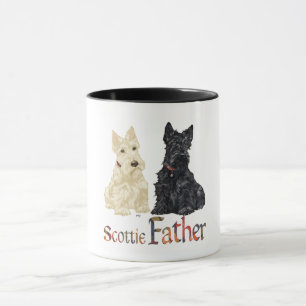 Wheaten & Black Scottish Terriers Father Mug