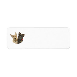 Wheaten & Black Scottish Terriers Label