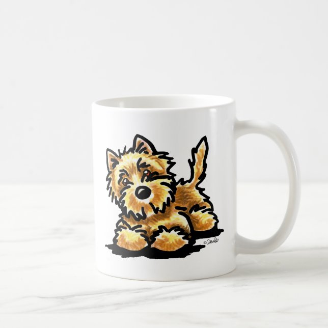 Wheaten Cairn Terrier Art Coffee Mug (Right)