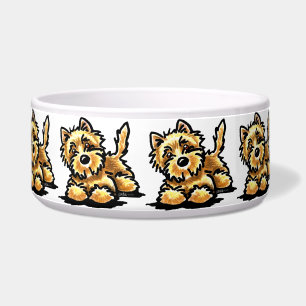 Wheaten Cairn Terrier Bowl