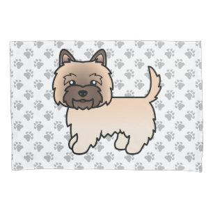 Wheaten Cairn Terrier Cute Cartoon Dog Pillow Case