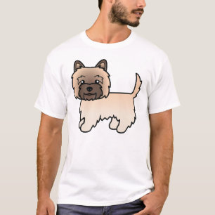 Wheaten Cairn Terrier Cute Cartoon Dog T-Shirt