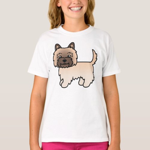 Wheaten Cairn Terrier Cute Cartoon Dog T_Shirt