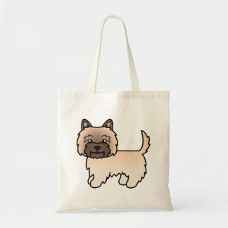 Wheaten Cairn Terrier Cute Cartoon Dog Tote Bag