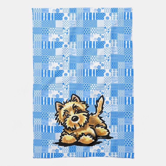 Wheaten Cairn Terrier Towel (Vertical)