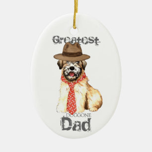 Wheaten Dad Ceramic Ornament