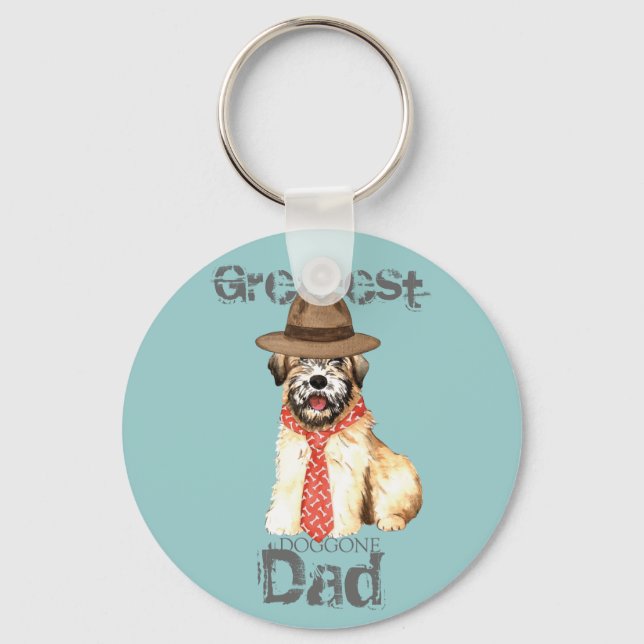 Wheaten Dad Keychain (Front)