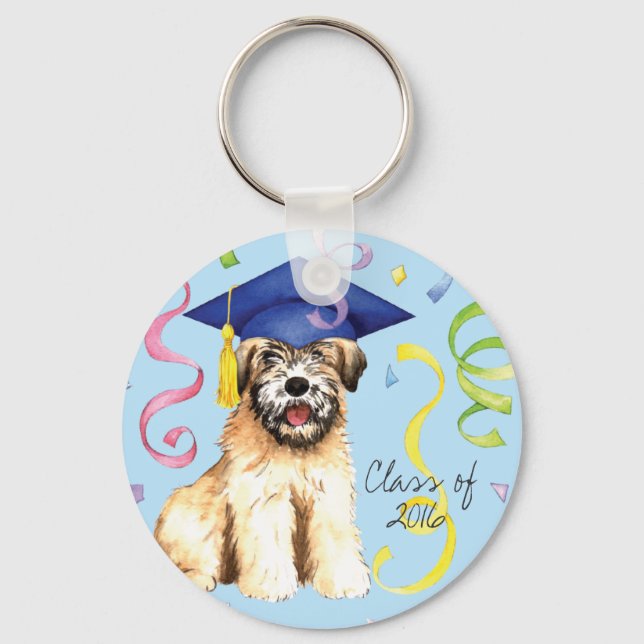 Wheaten Graduate Keychain (Front)