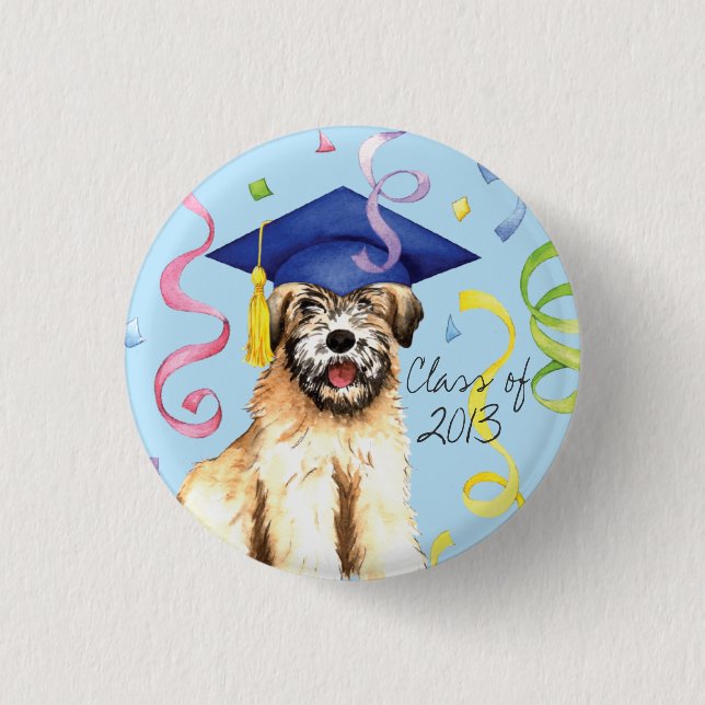 Wheaten Graduate Pinback Button (Front)