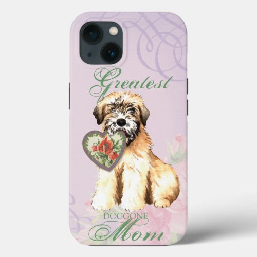 Wheaten Heart Mom iPhone 13 Case