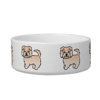 Wheaten Norfolk Terrier Cute Cartoon Dogs Bowl