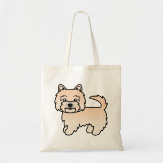 Wheaten Norwich Terrier Cute Cartoon Dog Tote Bag