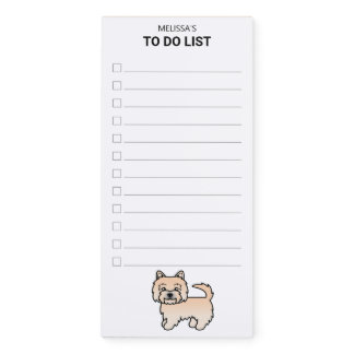 Wheaten Norwich Terrier Dog To Do List Magnetic Notepad