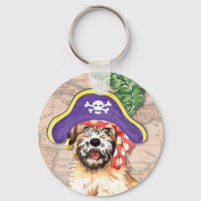 Wheaten Pirate Keychain (Front)