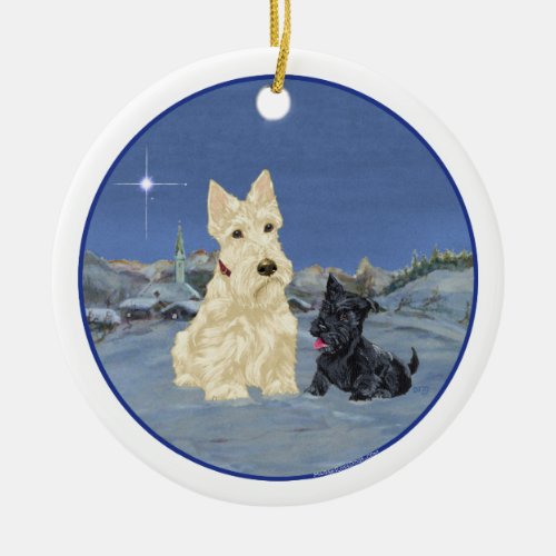 Wheaten Scottie Dog Ornament