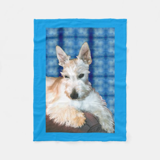 Wheaten Scottie Fleece Blanket (Front)
