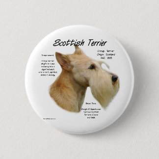 Wheaten Scottie History Pinback Button