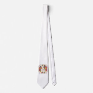 Wheaten Scottie on Buchanan Tartan Tie