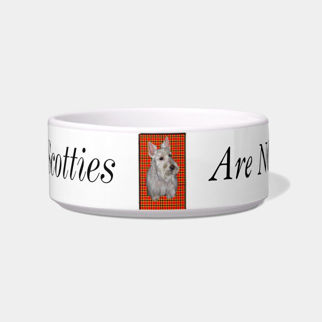 Wheaten Scotties are NOT Westies! Bowl (Front)
