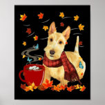 Wheaten Scottish Terrier - Fall - Chocolate - Hot  Poster