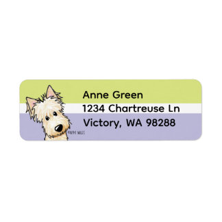 Wheaten Scottish Terrier Label