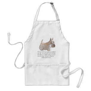 Wheaten Scottish Terrier - MALE Dog Adult Apron
