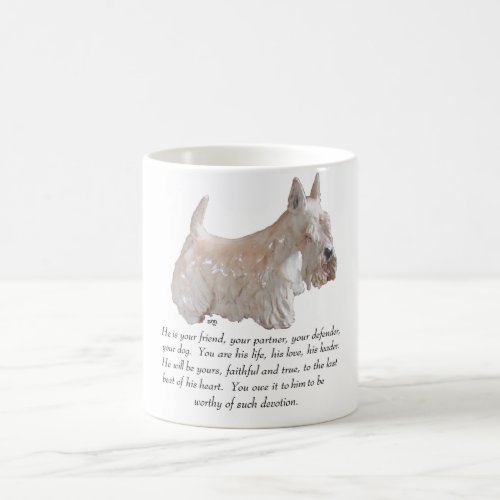 Wheaten Scottish Terrier _ MALE Dog Coffee Mug
