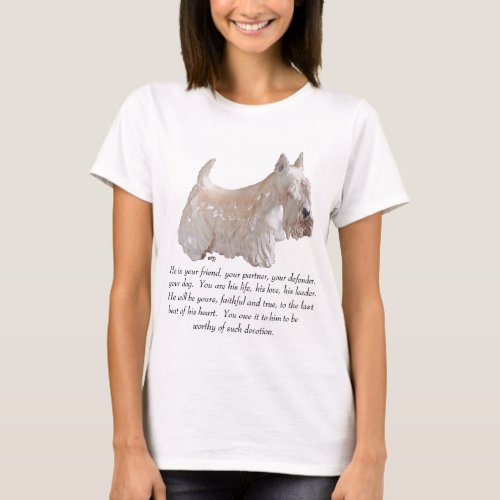 Wheaten Scottish Terrier _ MALE Dog T_Shirt